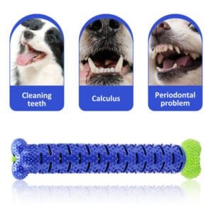 Durable TPR Dog Toothbrush Chew Toy &ndash; Molar Cleaning Stick for Healthy Teeth